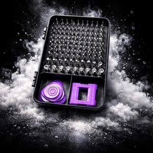 Black and Purple Screwdriver Bit Set